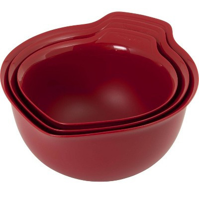 KitchenAid Set of 3 Mixing Bowls Red | Target