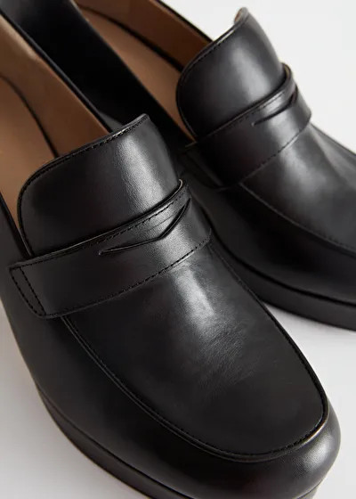 Block Heel Leather Loafers | & Other Stories (EU + UK)