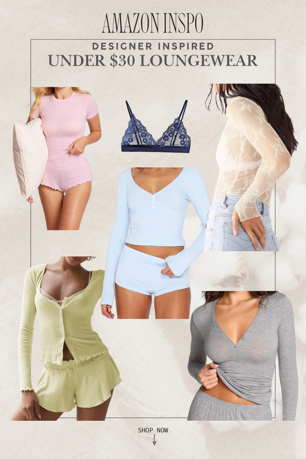 Designer-inspired loungewear… but make it under $30 🤍✨
These Amazon finds give that soft, feminine, elevated off-duty model vibe without the price tag.

Think: buttery soft sets, flattering ribbed basics, lace details, and pieces you can wear at home OR style out ✨

Perfect for:

cozy cute outfits
elevated loungewear
matching sets under $30
“looks expensive but isn’t” finds

Saving all of these immediately 🫶 

 #LTKselfcare #LTKActive #LTKSaleAlert