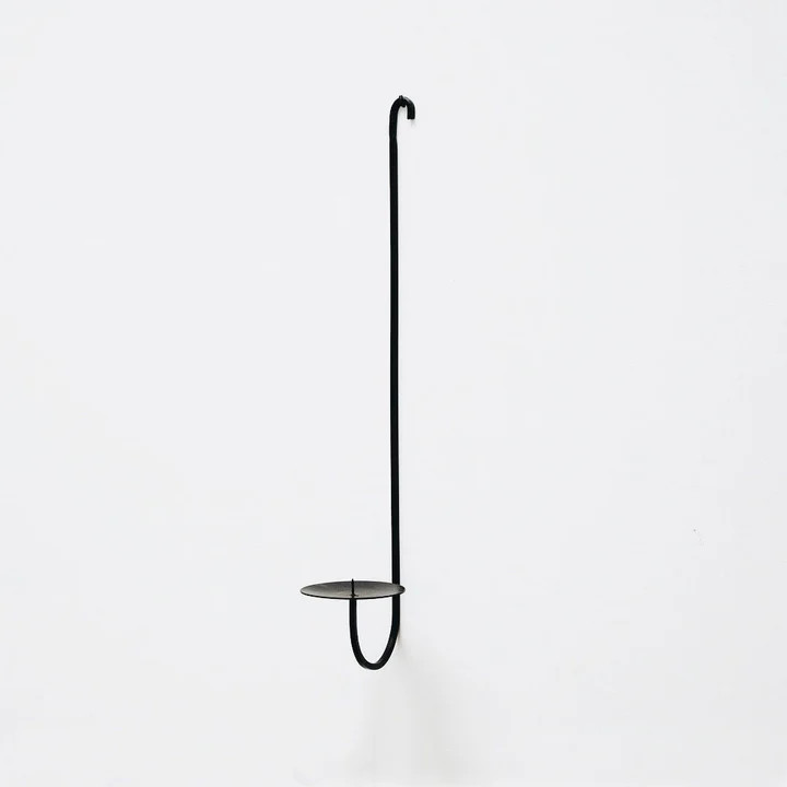 Hand Forged Iron Candle Holder - Single Arm | Roan Iris