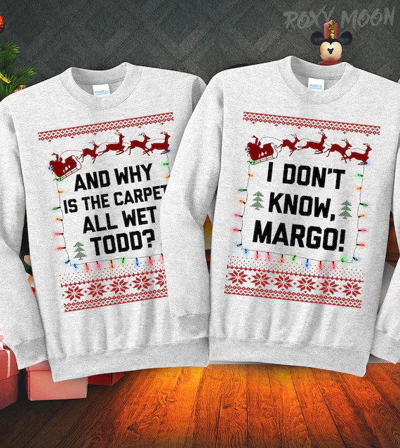 SALE TODAY: Todd & Margo Ugly Christmas Sweater, Funny Xmas Sweatshirt, Unisex Sweater Party, Chr... | Etsy (US)