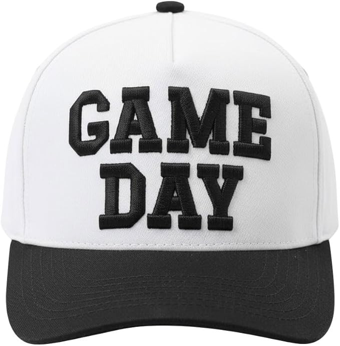 Game Day Hat for Women Men, Vintage Embroidered Football Basketball Cap, Adjustable Baseball Hat ... | Amazon (US)