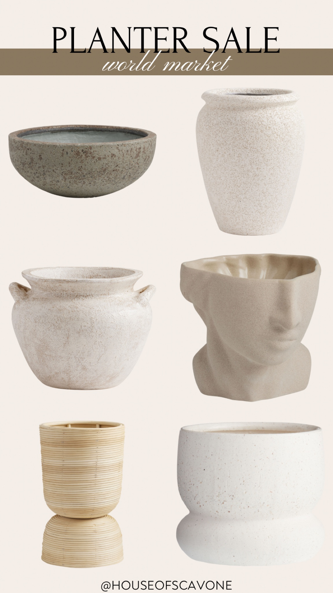 world market planters ON SALE 🪴 #planter #sale #outdoorplanter #outdoorsale #plants #porch #frontporch #outdoordecor #patio #patiodecor #homefind #homedecor

#LTKHome #LTKFindsUnder50 #LTKSaleAlert