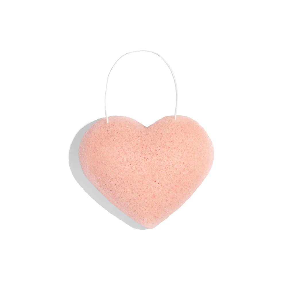The Cleansing Sponge Rose Clay Heart | One Love Organics