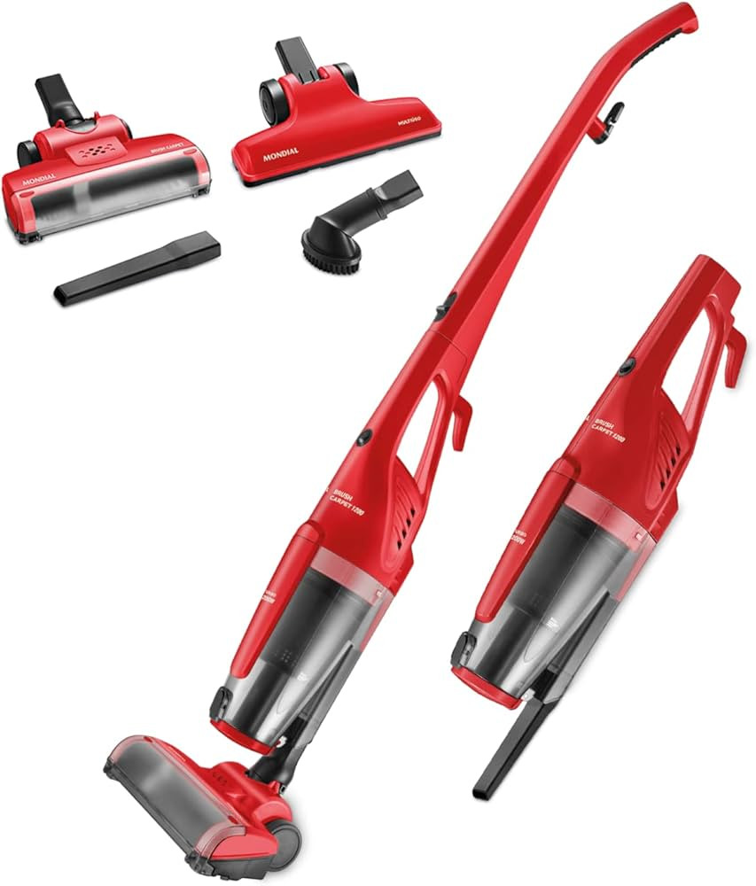 Aspirador de Pó Vertical Brush Carpet, Mondial, Vermelho, 1200W, 110V - AP-25 | Amazon (BR)