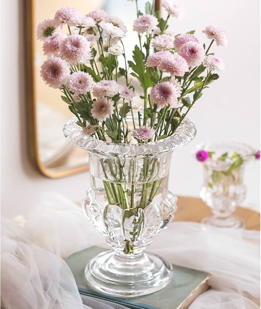 Glass Vase, Art Plant Flower Vase. Decorative for Home,Office,Wedding,Holiday,Party Celebrate，C... | Amazon (US)