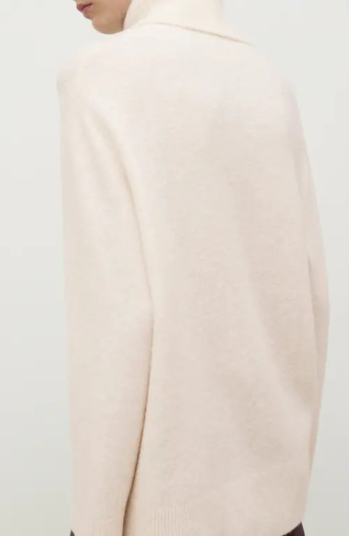 MANGO Turtleneck Sweater in Ivory White at Nordstrom, Size Medium | Nordstrom