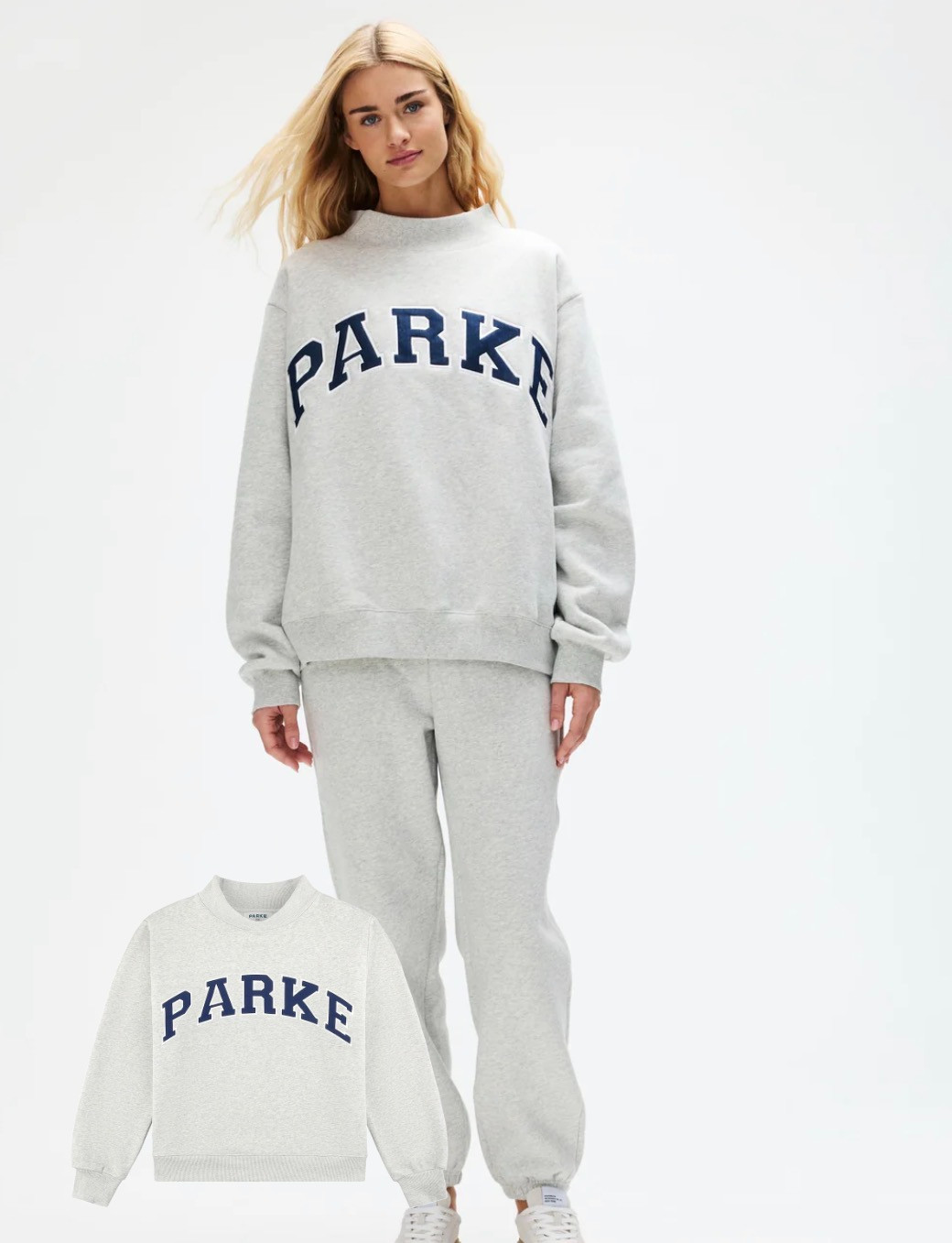 Obsessed with the new Parke OG Varsity Mocknecks 🤍 Such a perfect mix of sporty and cozy — the mockneck fit is so flattering and the varsity details make it feel elevated and on-trend. Easy to throw on with denim, leggings, or matching sweats for that effortless, put-together look ✨ 

 #LTKgrwm #LTKootd #LTKmorningroutine