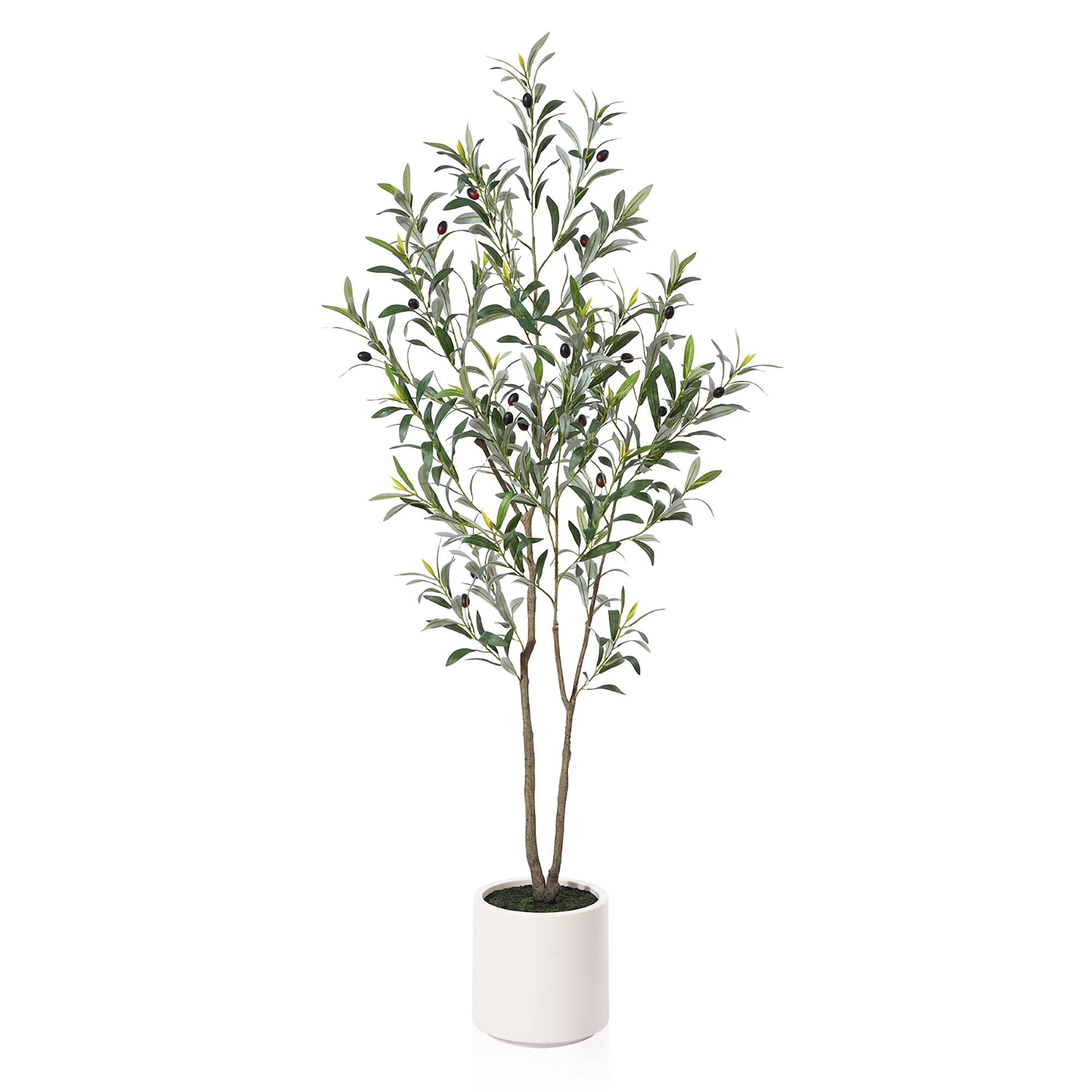 DR.Planzen Artificial Tree, 5 ft Indoor Multi-Trunk Olive tree, Perfect for Home, Office Decor | Walmart (CA)
