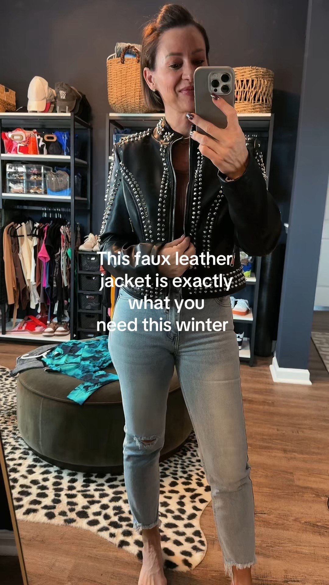 Classy faux leather jacket 

#LTKActive #LTKHalloween #LTKSeasonal