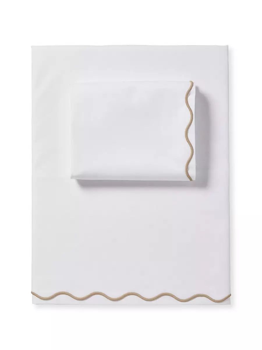 Wave Percale Sheet Set | Serena and Lily