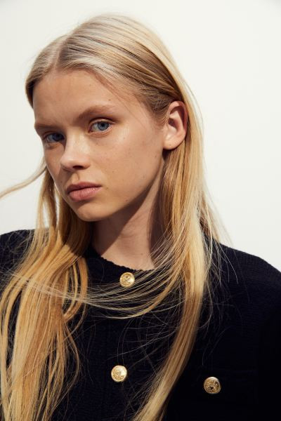 Cardigan in Strukturstrick - Schwarz - Ladies | H&M AT | H&M (DE, AT, CH, NL, FI)