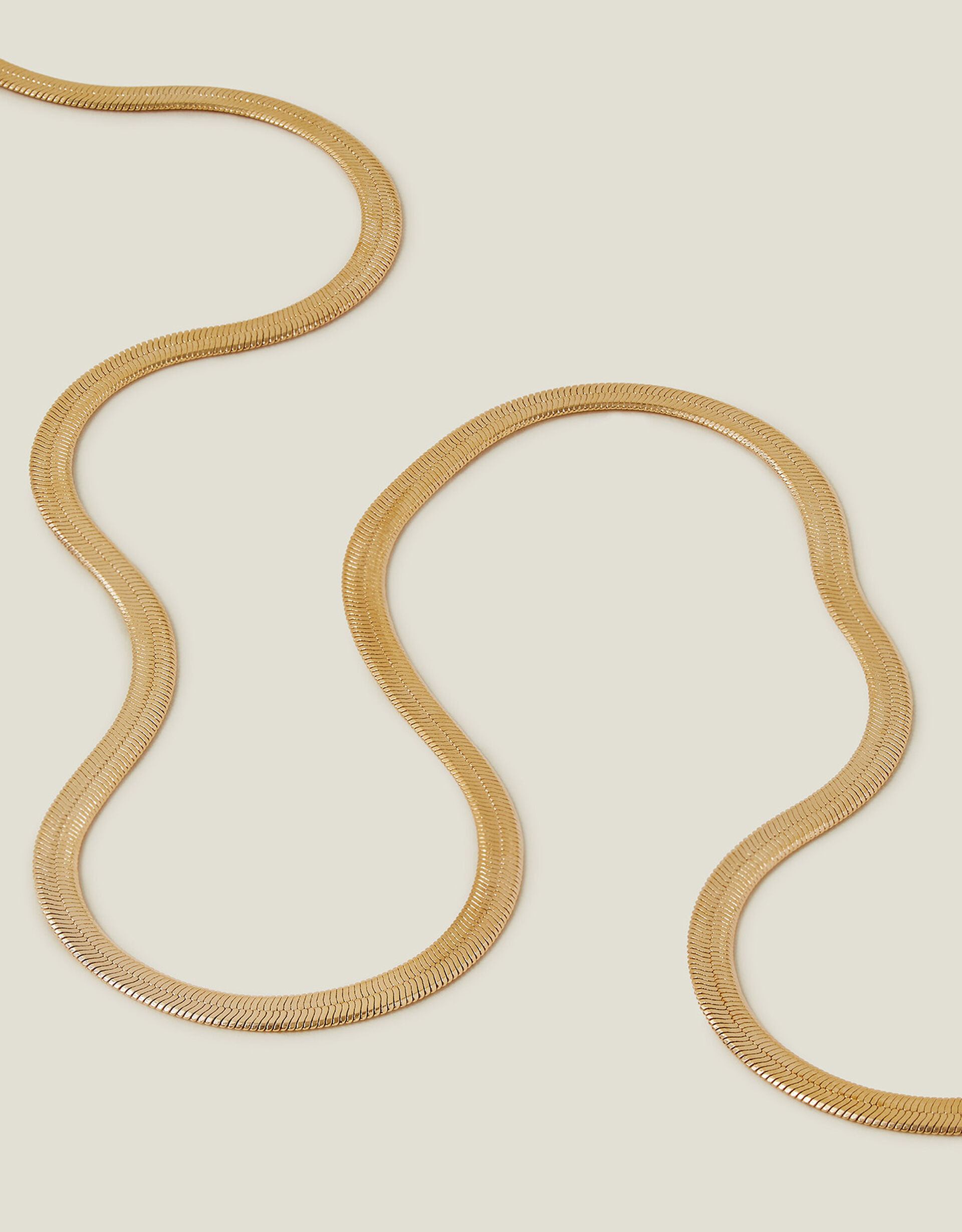 14ct Gold-Plated Omega Chain Necklace Gold | Accessorize (Global)
