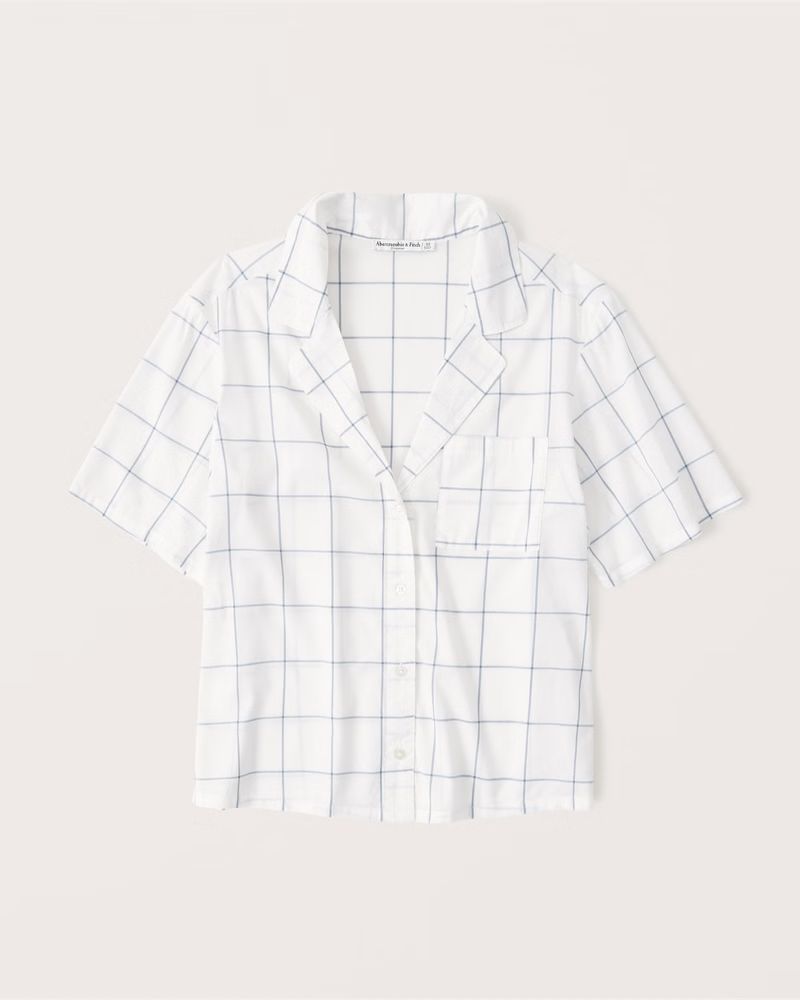 Poplin Sleep Shirt | Abercrombie & Fitch (US)