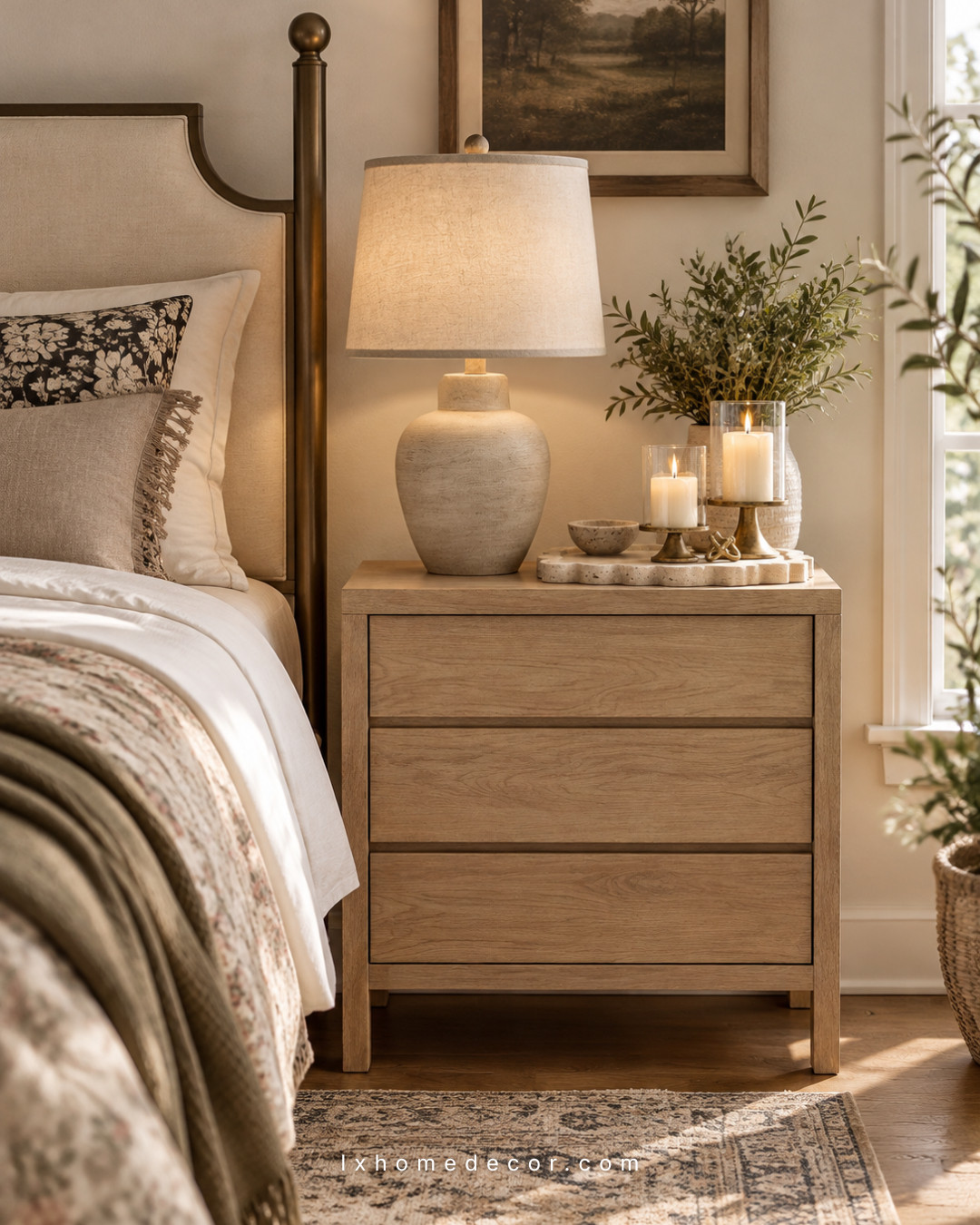 Looking for a nightstand that makes your bedroom feel more peaceful? I’ve been loving simple wood nightstands because they add warmth while keeping the space calm and organized. This kind of timeless bedside setup creates a cozy retreat with soft lighting and natural textures. Would you choose a minimalist look or add more decorative layers? Save this bedroom idea and shop the style.

#BedroomDecor #NightstandIdeas #CozyBedroom #NeutralHome #InteriorInspo
 wood nightstand, bedroom furniture ideas, cozy bedroom decor 

 #LTKOver40 #LTKHome #LTKSaleAlert