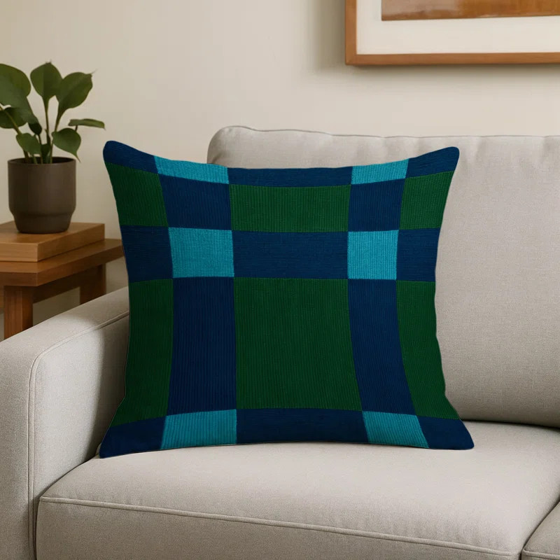 Checkered Indoor and Outdoor Throw Pillow | Wayfair North America