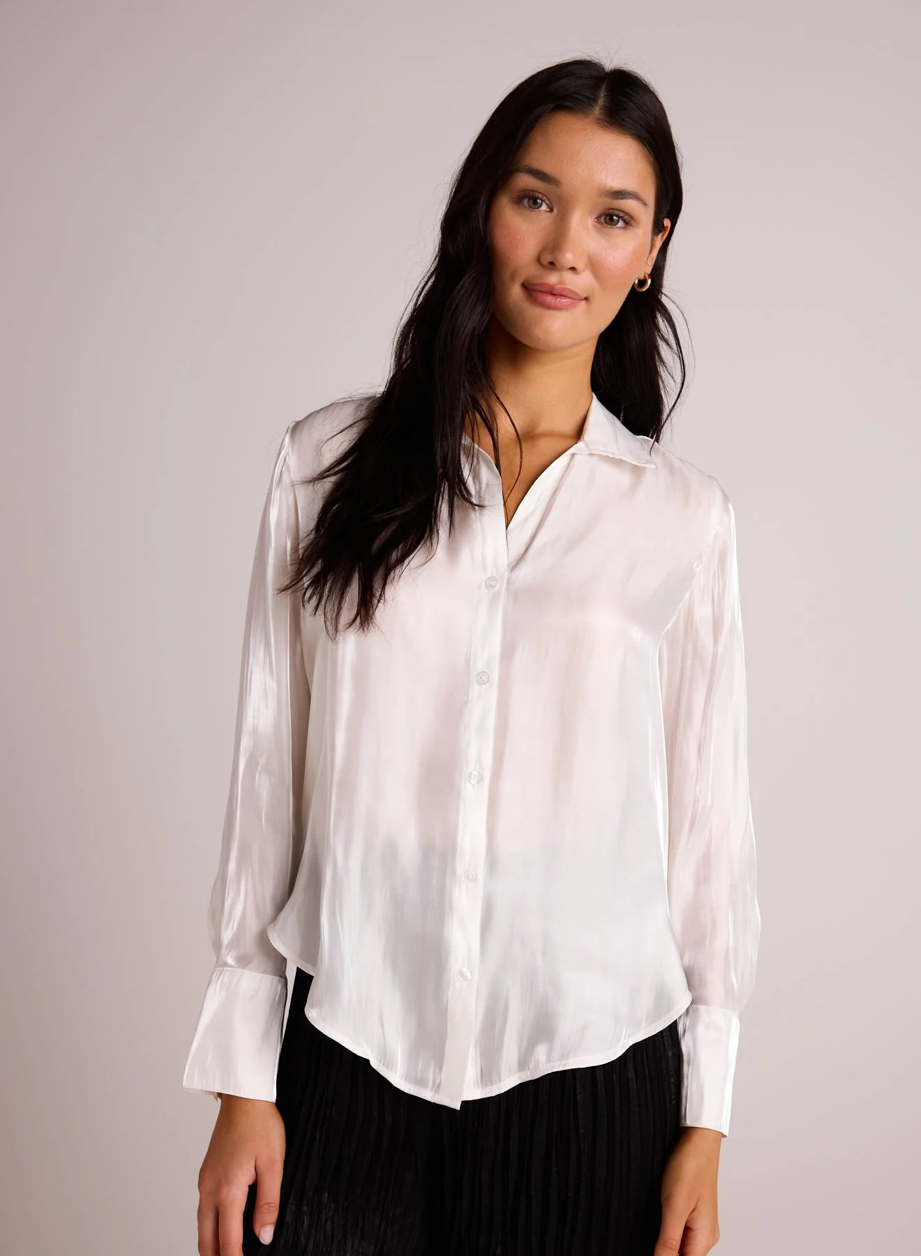 WIDE COLLAR SHIRT TAIL BUTTON DOWN WHTSH - Bella Dahl | Bella Dahl