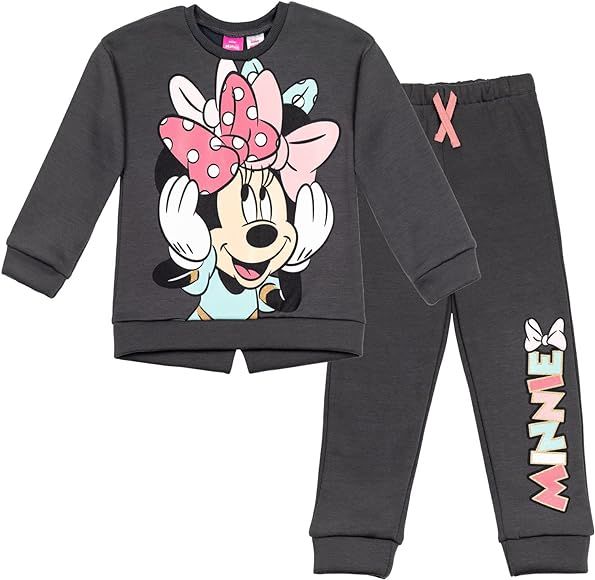 Disney Minnie Mouse Mickey Mouse Fleece Sweatshirt and Pants Set Newborn to Big Kid | Amazon (US)