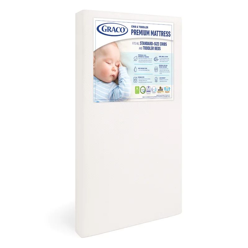 Graco Premium Foam Standard Crib and Toddler Bed Mattress 2021 Edition | Wayfair North America