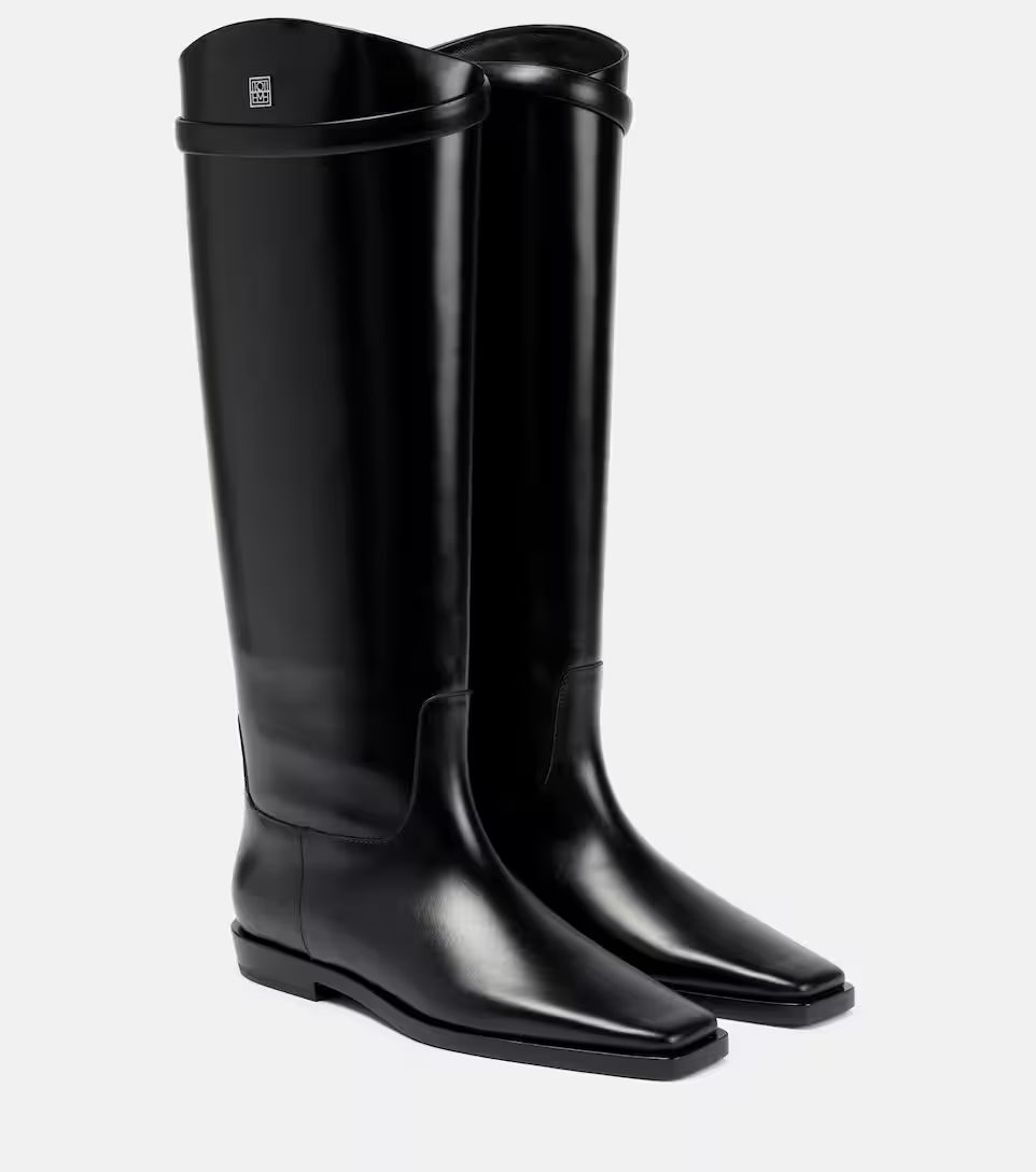 Leather knee-high boots | Mytheresa (UK)