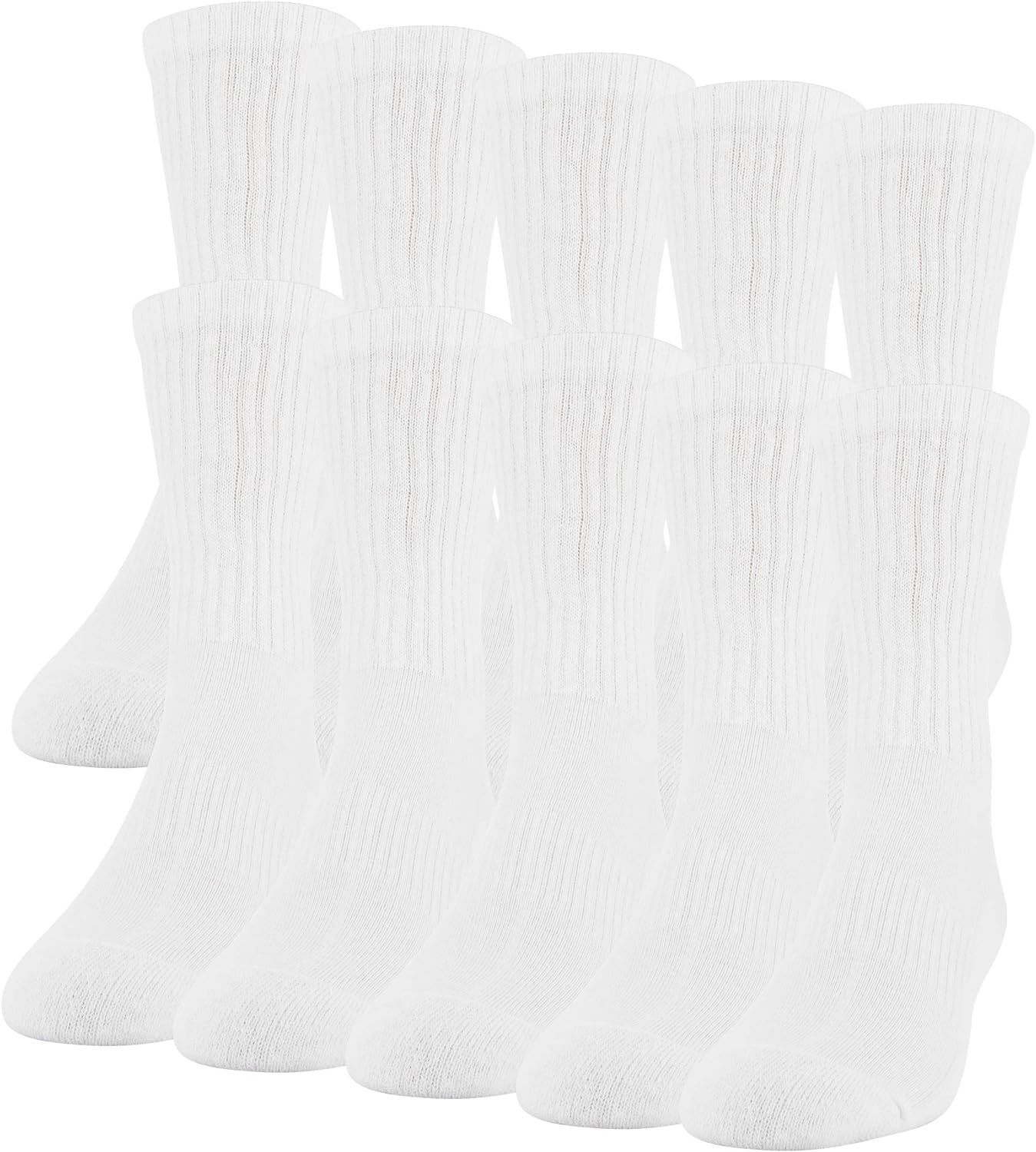Gildan Men's Active Cotton Crew Socks, 10-pairs | Amazon (US)