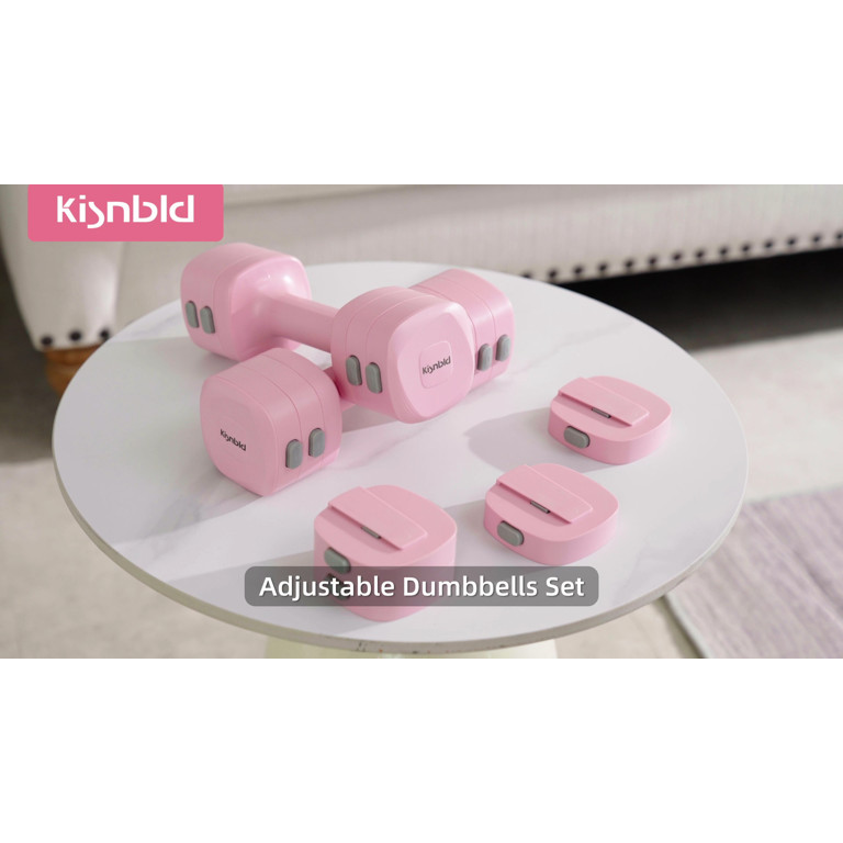 kisnbld Adjustable Dumbbell Set of 2, 4 in 1 Free Weights Dumbbells Set for Women with Fast Adjus... | Walmart (US)