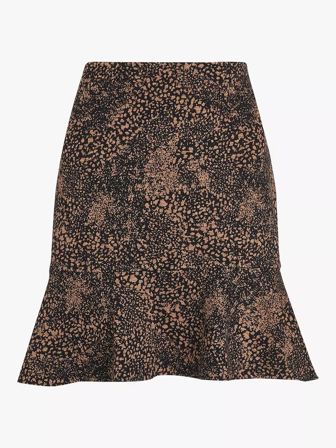 Whistles Jacquard Leopard Mini Skirt, Multi | John Lewis (UK)