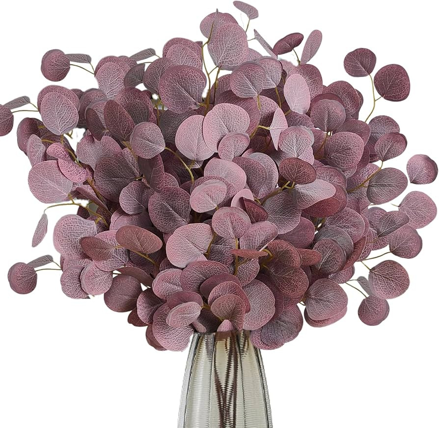 ASTRYAS 6Pcs Artificial Eucalyptus Stems Fake Eucalyptus Branches Greenery Plants Eucalyptus Leav... | Amazon (US)