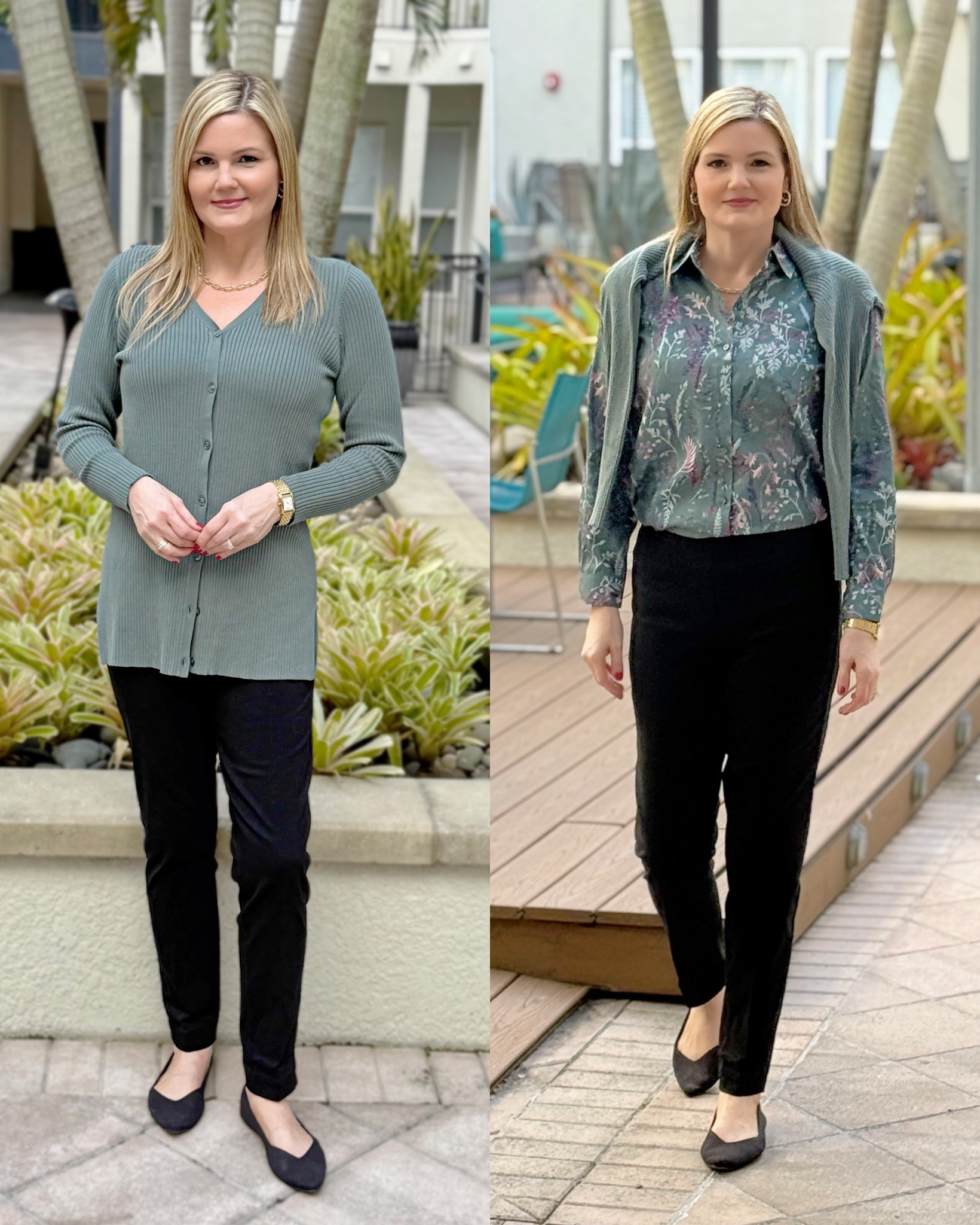New fall arrivals from Coldwater Creek! Workwear office ready!
Sizing: I’m 5’9” and a size 6.
Pants- wearing size 6.
Blouse and cardigan- wearing size small  


#LTKStyleTip #LTKSeasonal #LTKOver40