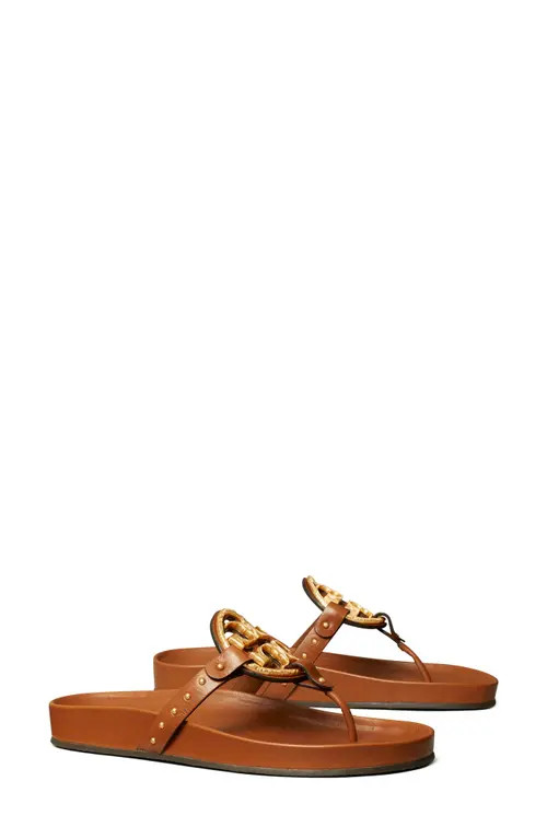 Tory Burch Miller Vintage Plaque Cloud Sandal in Bourbon Miele/bourbon Miele at Nordstrom, Size 6 | Nordstrom