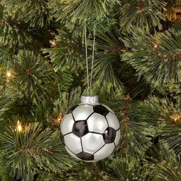 Glass Soccer Christmas Tree Ornament - Wondershop™ | Target