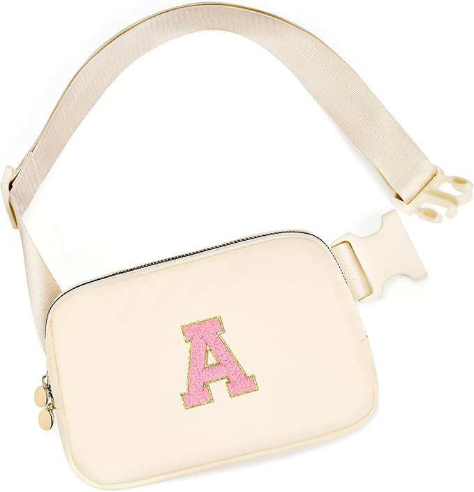 mibasies Initial Fanny Pack for Girls, Birthday Gifts for 4 5 6 7 8 9 10 11 12 13 Teen Girl - Cut... | Amazon (US)