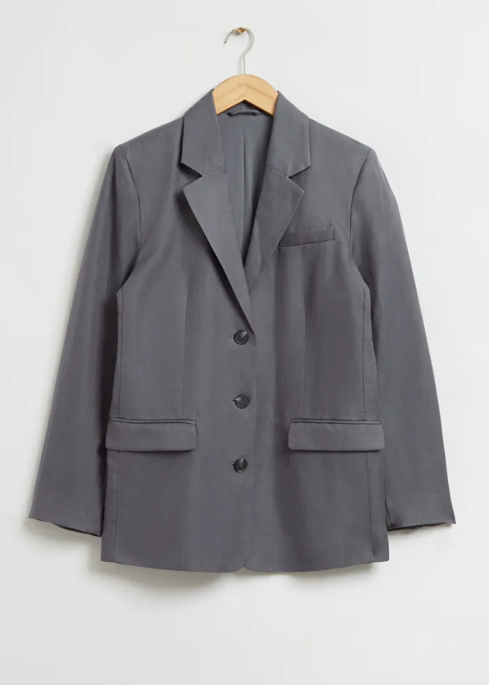 Lockerer einreihiger Blazer aus Seide | & Other Stories (DE + FR)