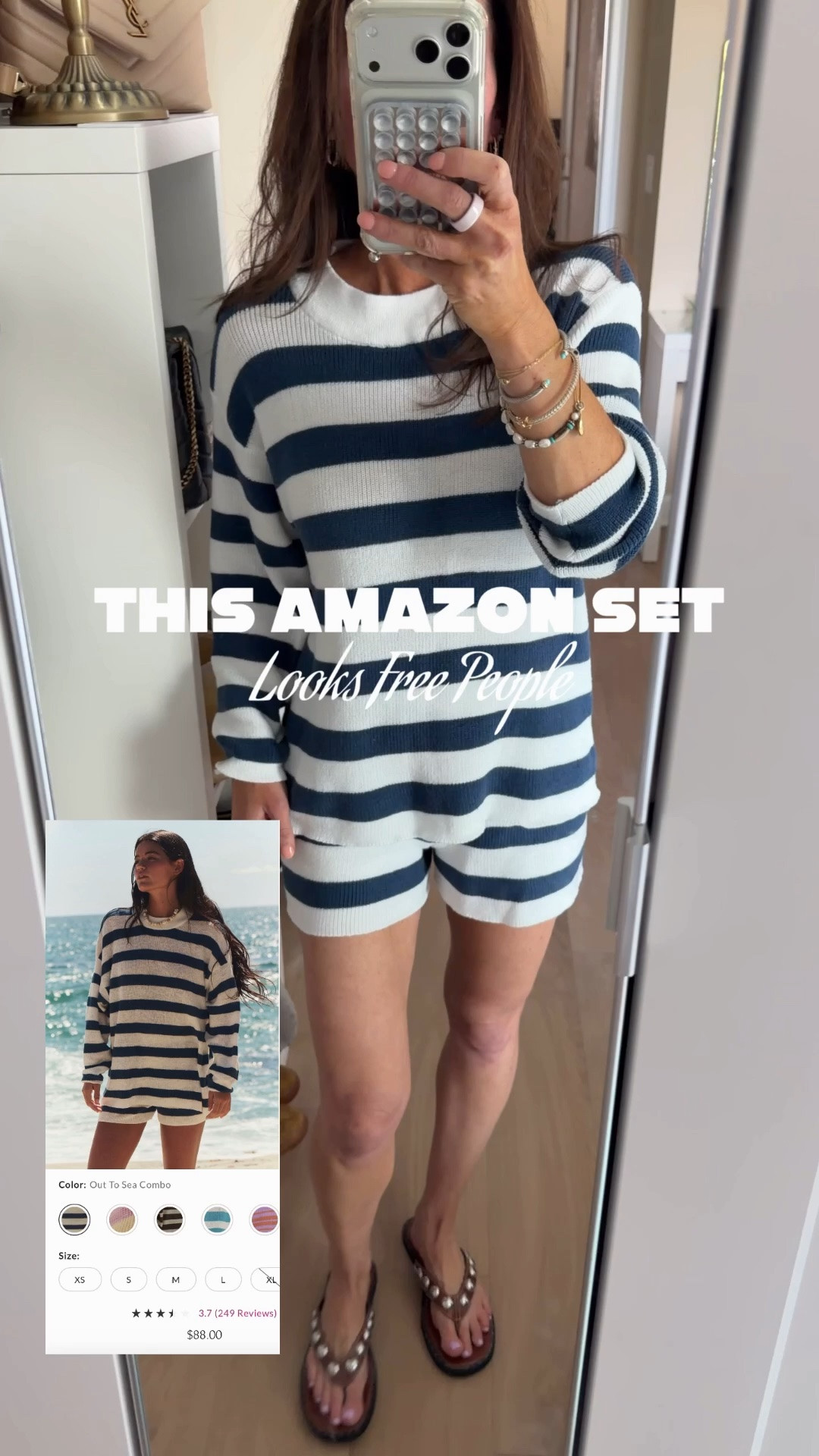 We love a good look for less around here! Wearing the XS. Washed it to shrink the shorts a little before wearing because they run a little long. But half the price!

#LTKdayinmylife #LTKSeasonal #LTKootd