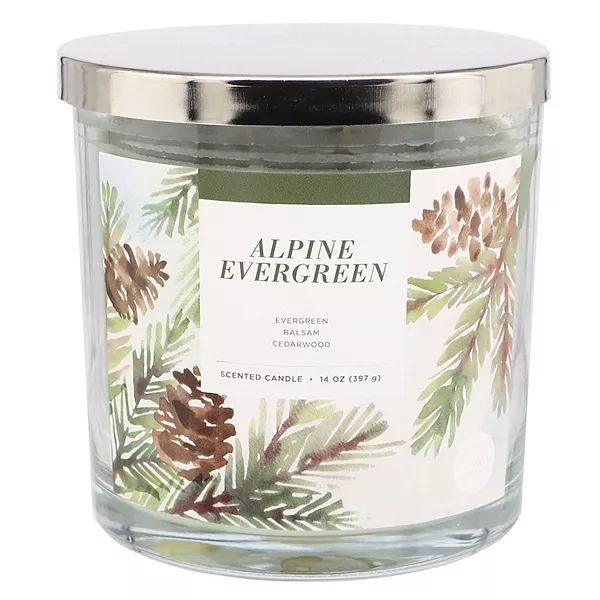 Sonoma Goods For Life® Alpine Evergreen 14-oz. Candle Jar | Kohl's