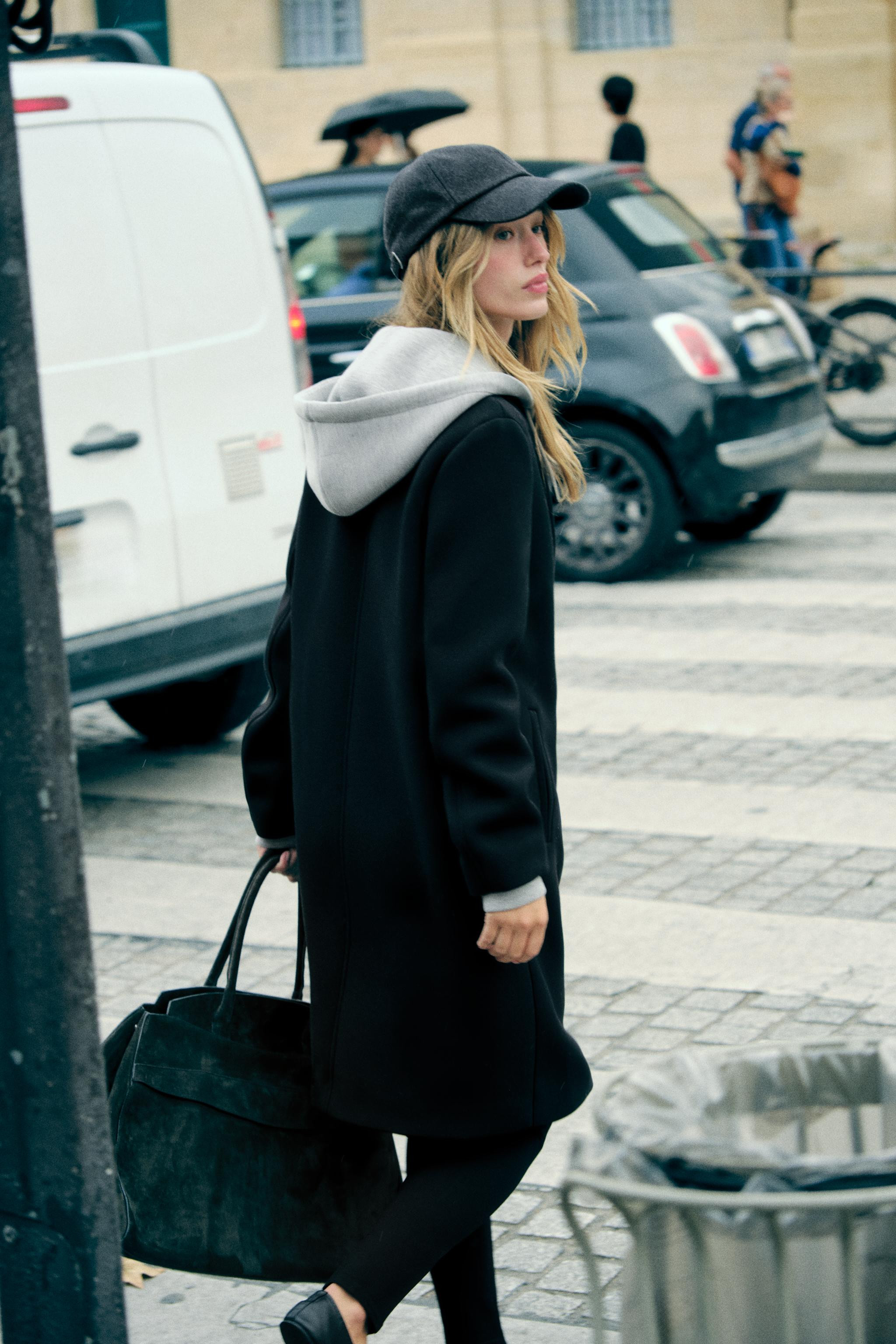 HOODED COMBINATION COAT | Zara US