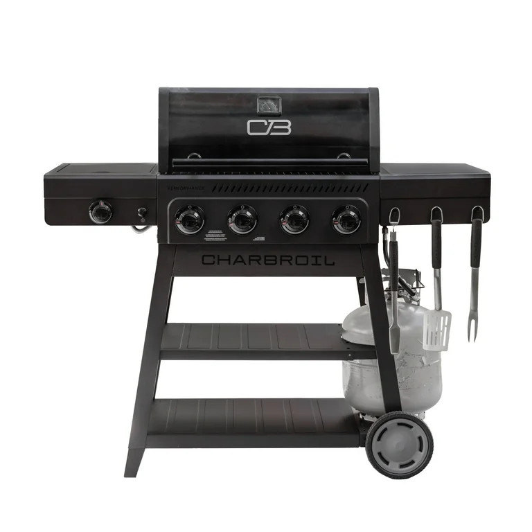Charbroil Performance Series FlavorMax 4-Burner Gas Grill with Side Burner - Walmart.com | Walmart (US)