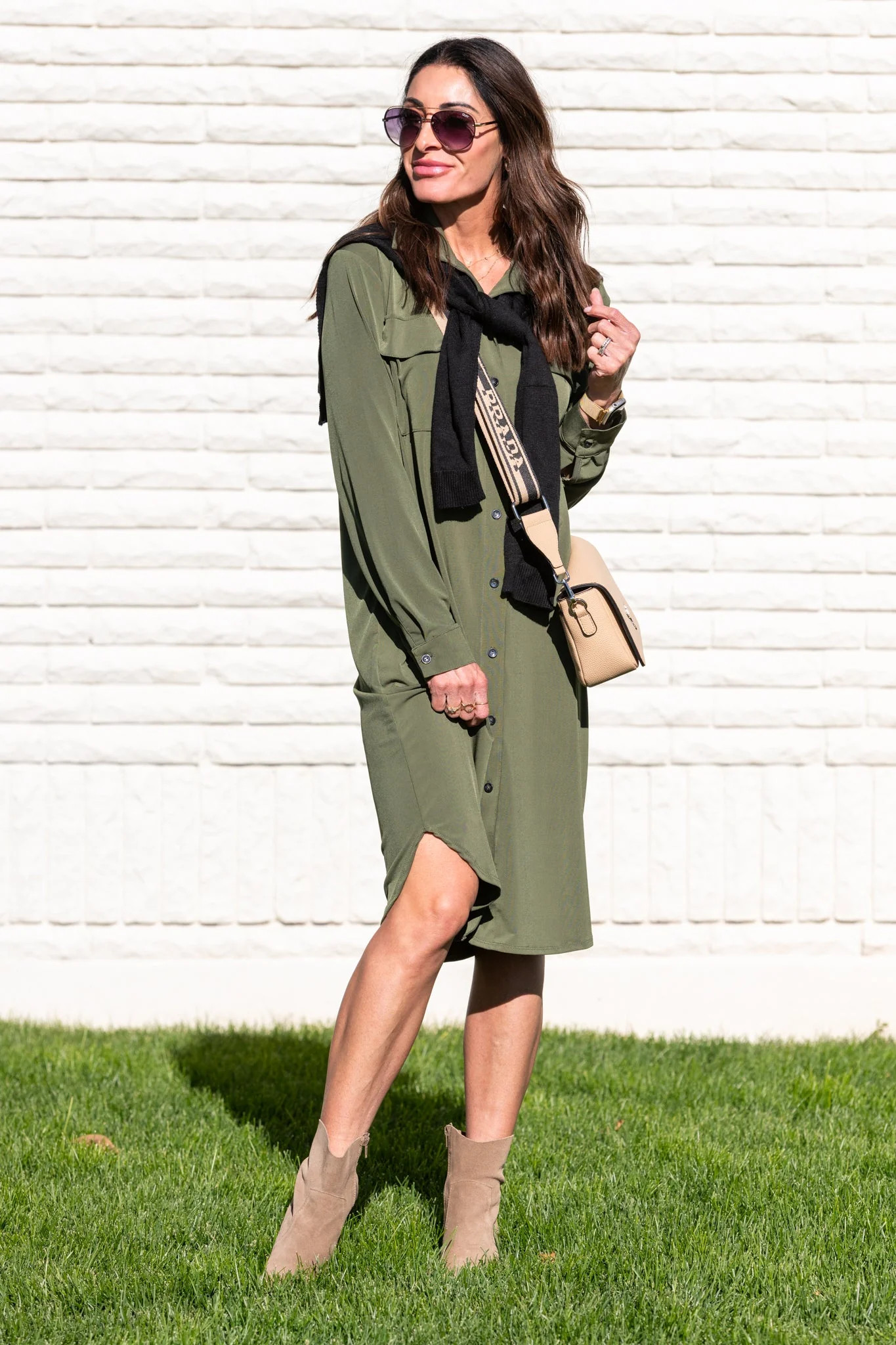 Brigitte Brianna Shirt Dress | Sexy Modest