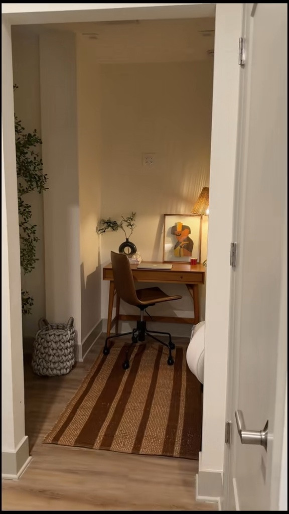 Transform this small den into a home office 
#homeoffice #roomtransformation #beforeandafter#homeofficeinspo

#LTKvlog #LTKstorytime #LTKHome