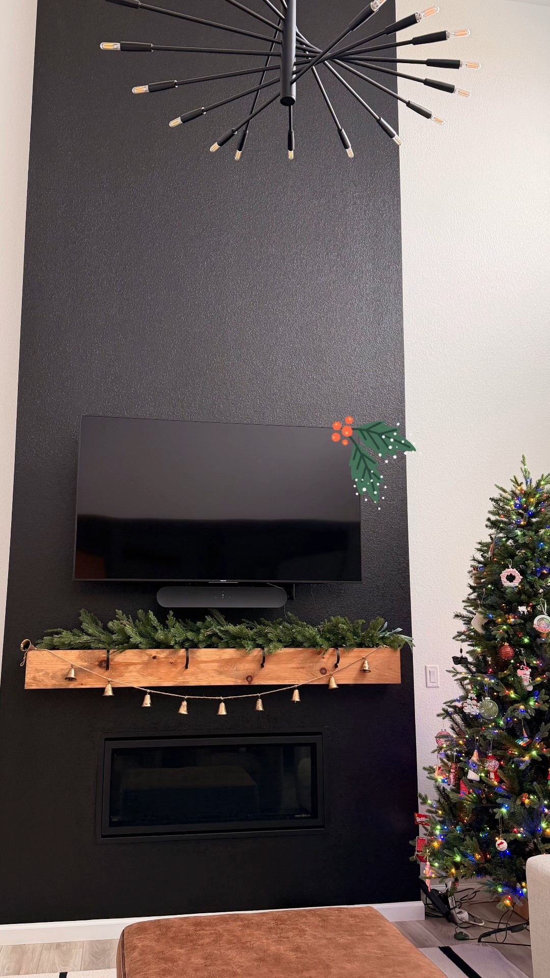 Holiday garland, fireplace mantel, garland for fireplace 🎄

#LTKSeasonal #LTKHoliday #LTKHome