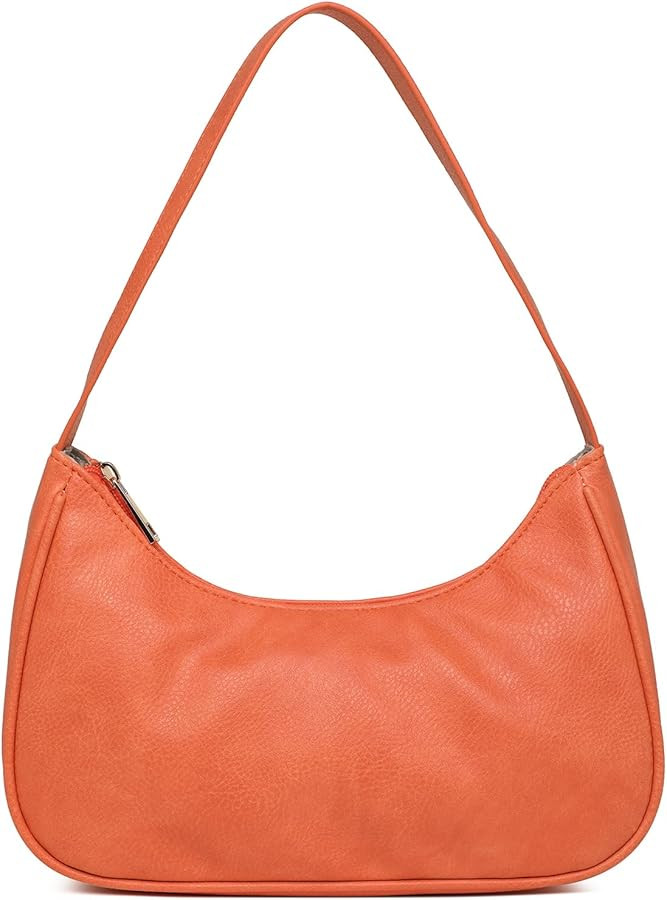 Afashor Shoulder Bags for Women Vegan Leather Hobo Sling Tote Handbag Retro Clutch Purse with Zip... | Amazon (US)