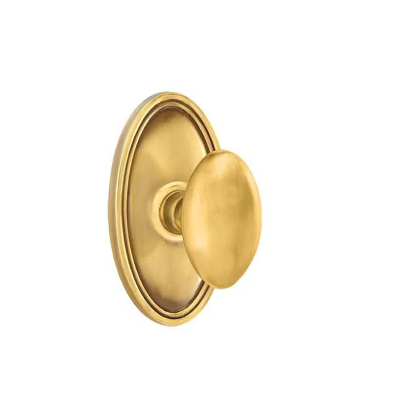 Passage Egg Knob with Oval Rose | Wayfair North America