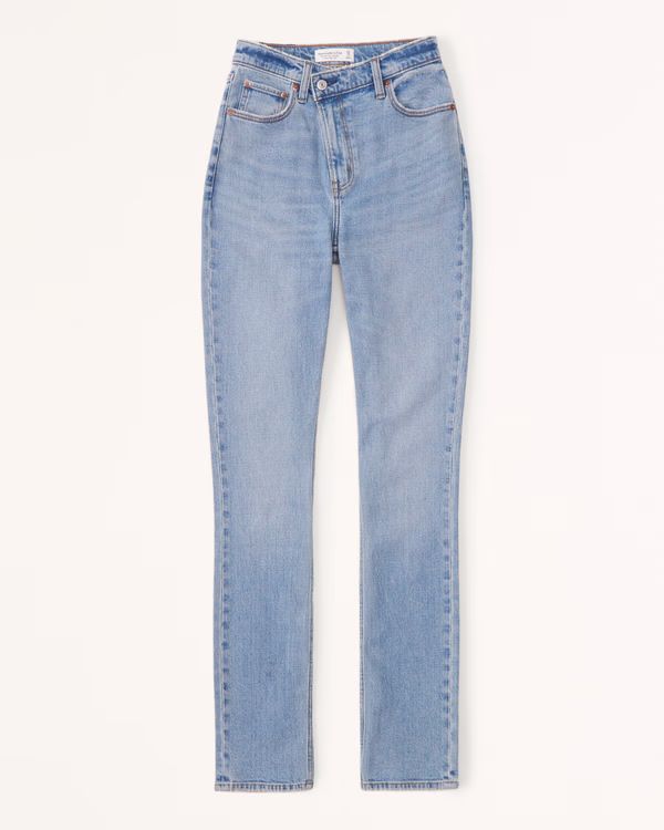 Women's Ultra High Rise 90s Slim Straight Jean | Women's New Arrivals | Abercrombie.com | Abercrombie & Fitch (UK)