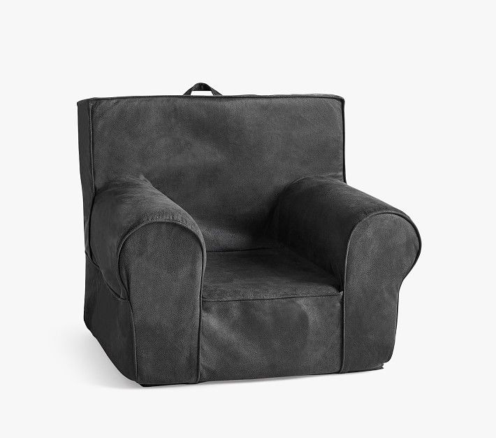 Kids Anywhere Chair®, Charcoal Faux Suede | Pottery Barn Kids
