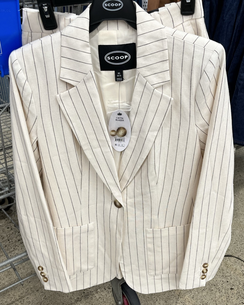 White striped blazer and pants at Walmart. A matching vest is also available for a matching three piece look.

#LTKWedding #LTKSeasonal