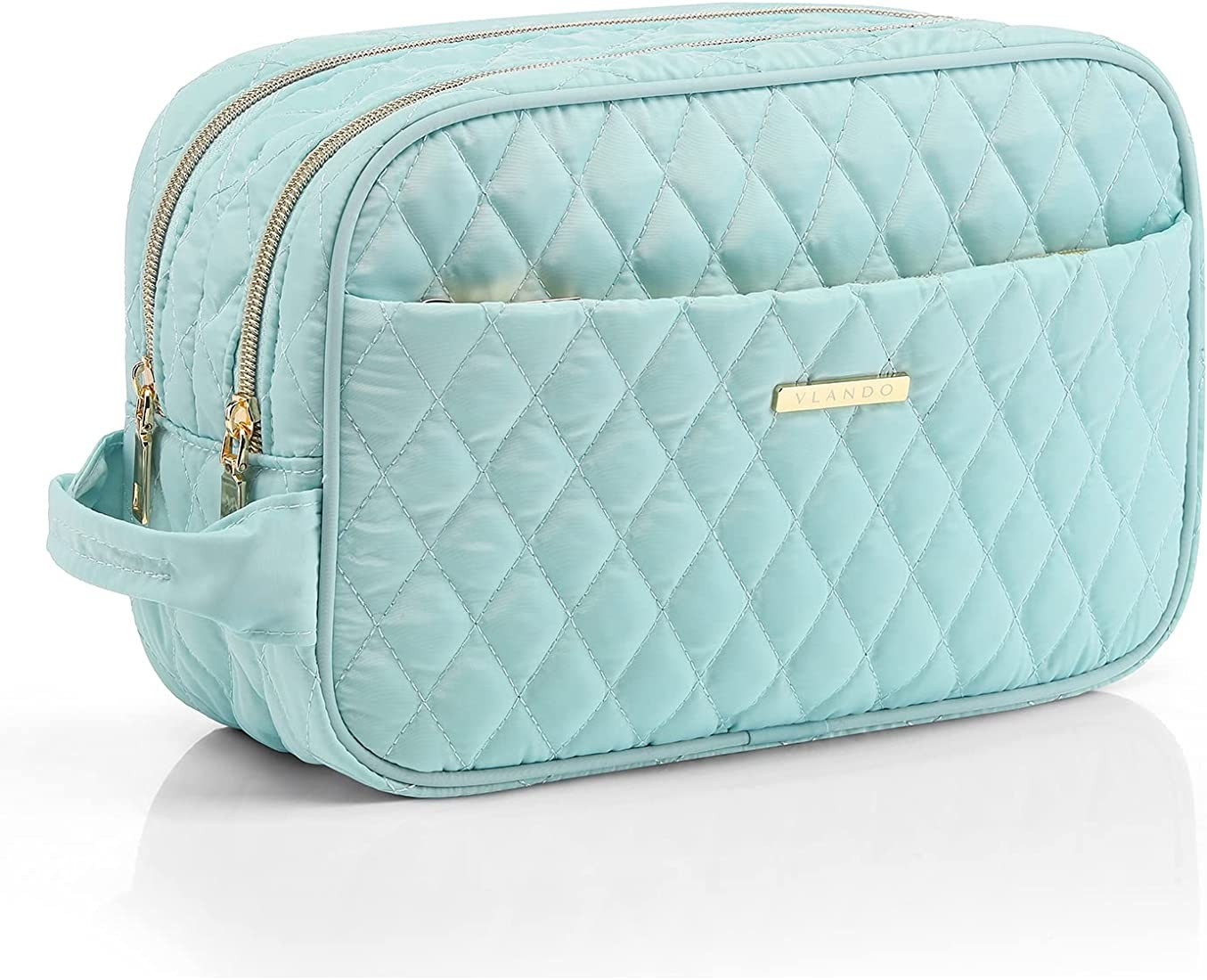 Amazon.com: Vlando Travel Cosmetic Make-up Bag Storage Case, Multi-compartment Washing Bag for Co... | Amazon (US)