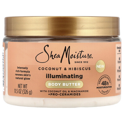 SheaMoisture, Illuminating Body Butter, Coconut & Hibiscus, 11.5 oz (326 g) | iHerb