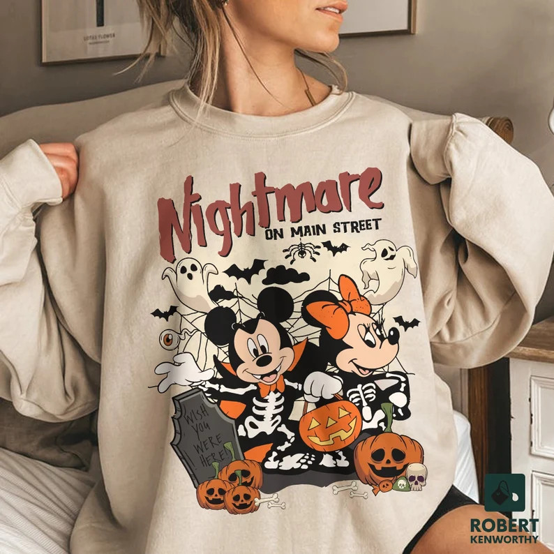 Vintage Mickey Minnie Halloween Shirts Disney Halloween - Etsy | Etsy (US)