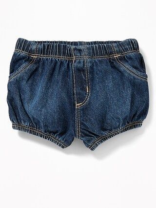 Old Navy Baby Denim Ruffle-Back Bloomers For Baby Denim Size 0-3 M | Old Navy US