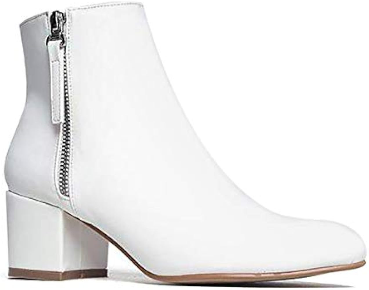 J. Adams Zuma Ankle Bootie – Closed Pointed Toe Low Block Heel Zip Up Boot | Amazon (US)